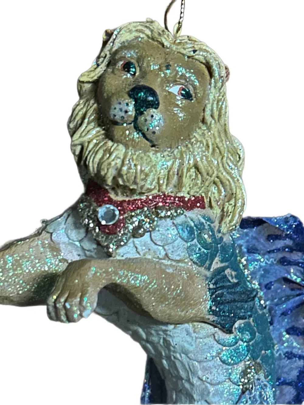 December Diamonds ~ “Leo The Lion Fish” ~ Multi-Colors ~ Glass Ornament New